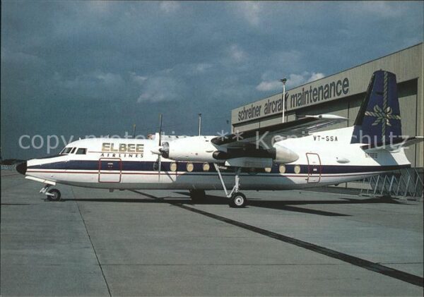 Flugzeuge Zivil Elbee Airlines Fokker F27 Mk200 VT-SSA