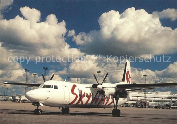 Flugzeuge Zivil Skyways Fokker 50 SE-LEA c/n 20116
