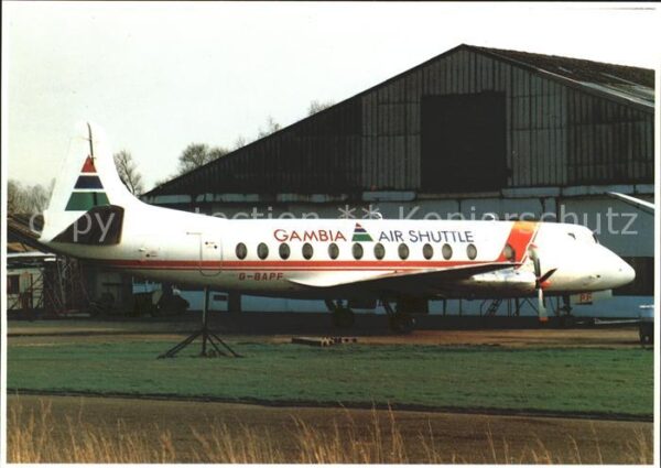 Flugzeuge Zivil Gambia Air Shuttle Vickers Viscount 814