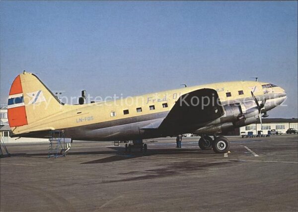 Flugzeuge Zivil Fred.Olsen Curtiss D-46 R LN-FOS cn 302
