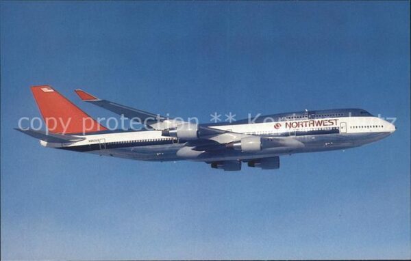 Flugzeuge Zivil Northwest Airlines Boeing 747-451 N663N