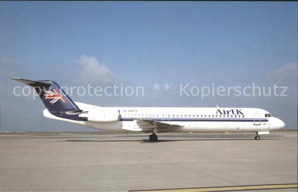 Flugzeuge Zivil Air Uk Fokker 100 G-UKFC
