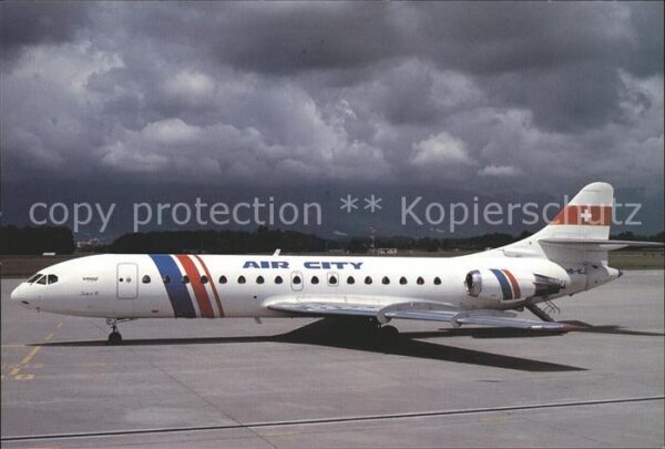Flugzeuge Zivil Air City SE210 Caravelle 10B3 HB-ICJ c/