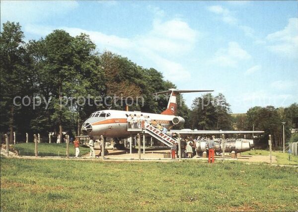 Flugzeuge Zivil Interflug TU134 Bernsdorf