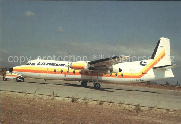 Flugzeuge Zivil Fokker F27 Mk500 Ladeco CC-CIS