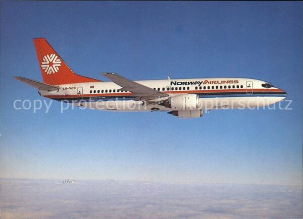 Flugzeuge Zivil Norway Airlines Boeing 737-300 LN-NOS