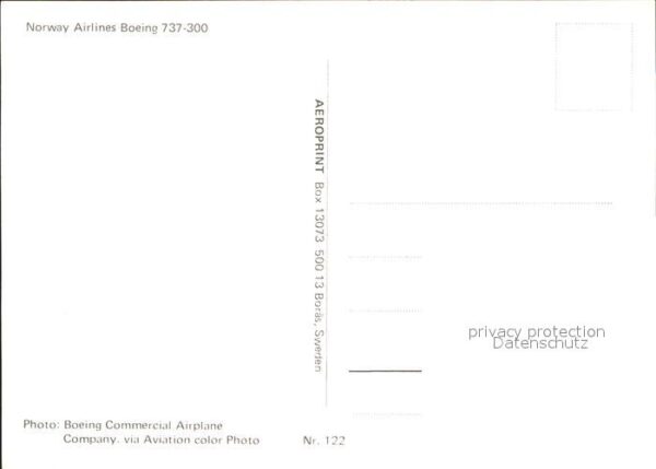 Flugzeuge Zivil Norway Airlines Boeing 737-300 LN-NOS – Bild 2