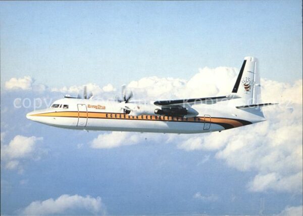 Flugzeuge Zivil Busy Bee of Norway Fokker 50 LN-AKE