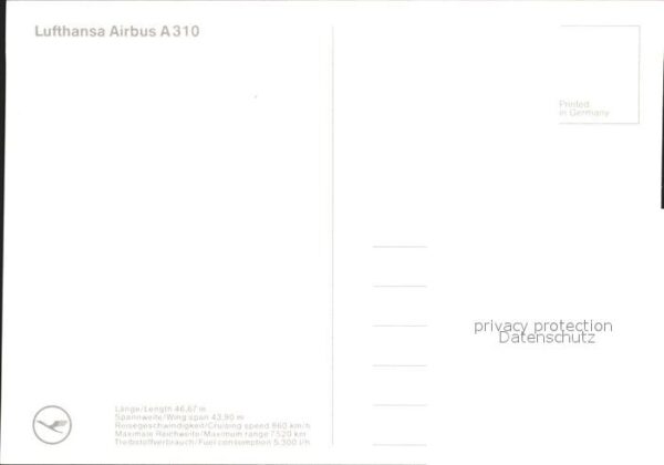 Lufthansa Airbus A 310 – Bild 2