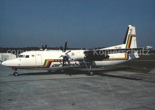 Flugzeuge Zivil Air Zimbabwe Fokker 50 PH-ARD
