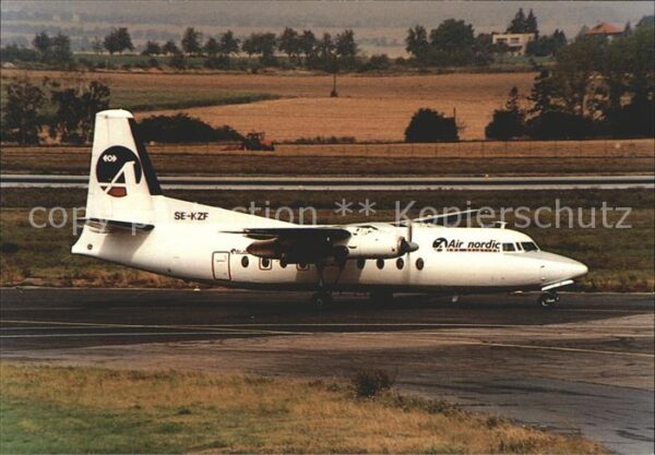 Flugzeuge Zivil Fokker F. 27-100 Cn 10266 SE-KZF Air no