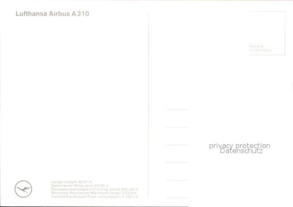 Lufthansa Airbus A310 – Bild 2