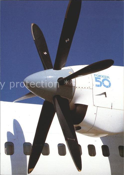 Flugzeuge Zivil DLT Fokker 50