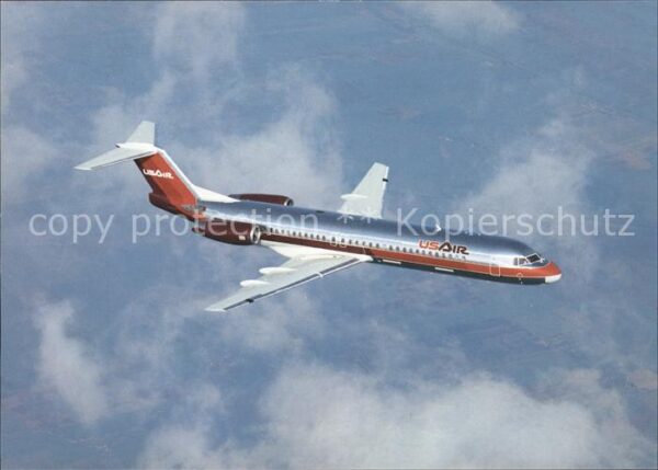 Flugzeuge Zivil Fokker 100 USAir N85OUS