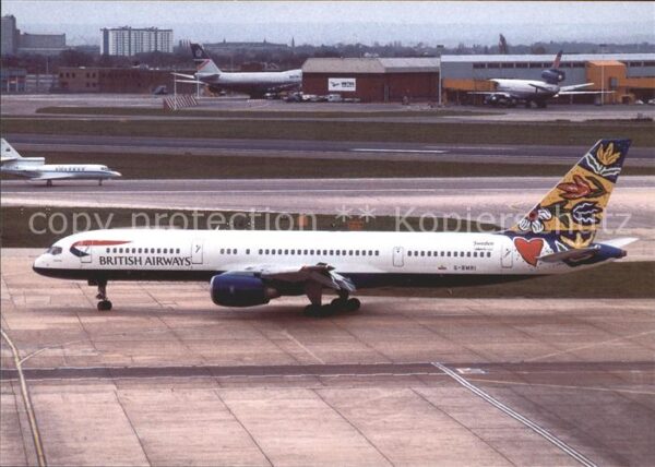 Flugzeuge Zivil British Airways Flower Field Boeing B-7