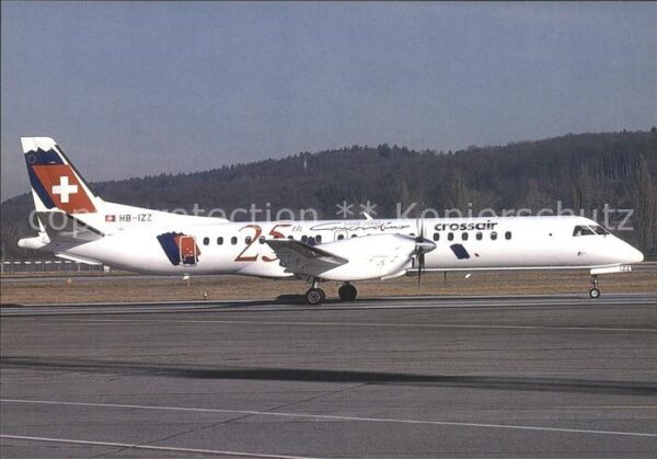 Flugzeuge Zivil Crossair 25th Saab Concordino Saab 2000