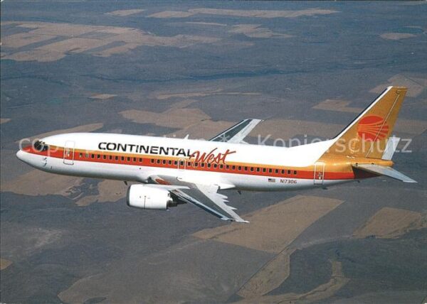 Flugzeuge Zivil Continental West Airlines Boeing 737-30