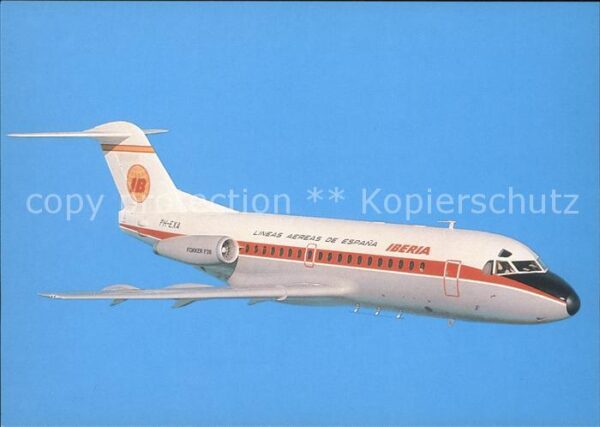 Flugzeuge Zivil Fokker F28 Mk1000 Iberia PH-EXA