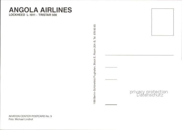 Flugzeuge Zivil Angola Airlines Lockheed L-1011 Tristar – Bild 2