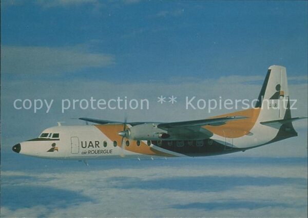 Flugzeuge Zivil Uni Air Rouergue Fokker F27 Mk500 F-BYA