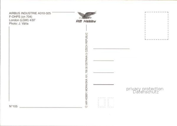 Flugzeuge Zivil Yemenia Airbus Industrie A310-325 F-OHP – Bild 2