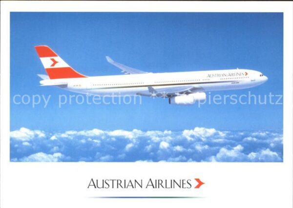 Flugzeuge Zivil Austrian Airlines Airbus A-340 WB 3303