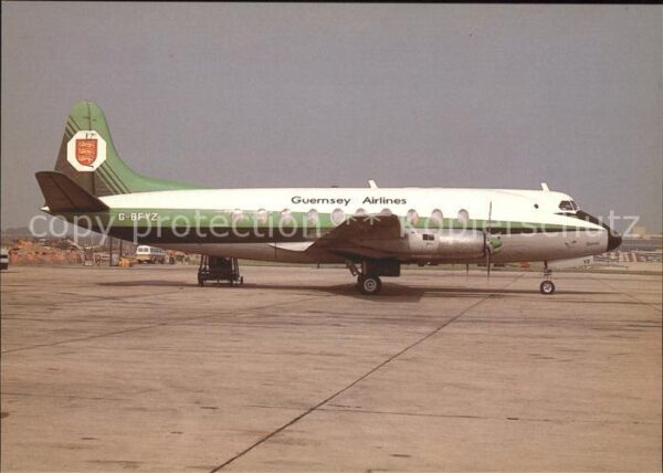 Flugzeuge Zivil Vickers Viscount 700 G-BFYZ Guernsey Ai