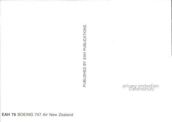 Flugzeuge Zivil Air New Zealand EAH 76 Boeing – Bild 2