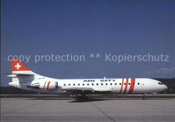 Flugzeuge Zivil Air City SE210 Caravelle 10B3 HB-ICJ c/