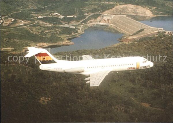 Flugzeuge Zivil Ghana Airways Fokker F28 Mk2000 9G-ACA