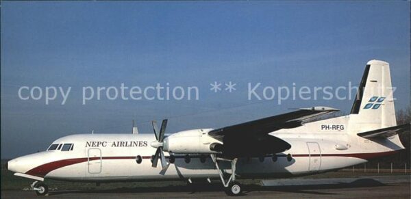 Flugzeuge Zivil NEPC Airlines Fokker F27 Mk500 c/n 1068