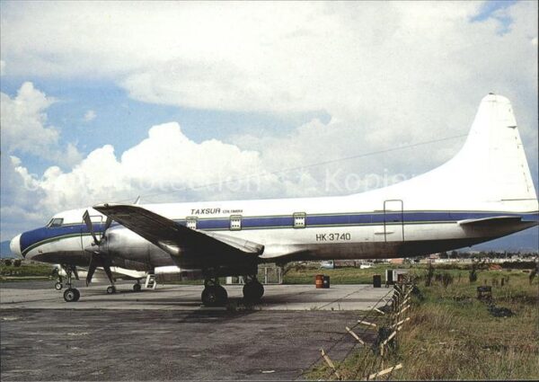 Flugzeuge Zivil Taxsur Colombia Convair 580 HK-3740