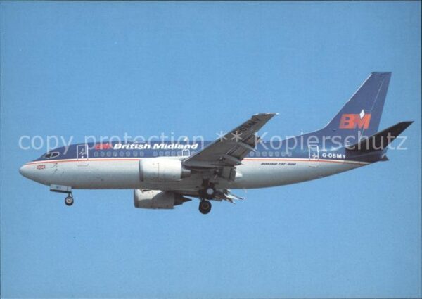 Flugzeuge Zivil British Midland Boeing 737-59D G-OBMY c