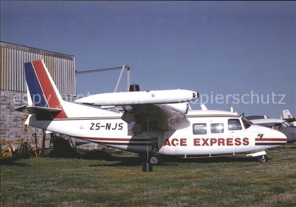 Flugzeuge Zivil Ace Express Piaggio P.166S Albatross ZS