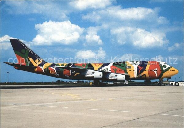 Flugzeuge Zivil South African Airways Boeing 747.312 ZS