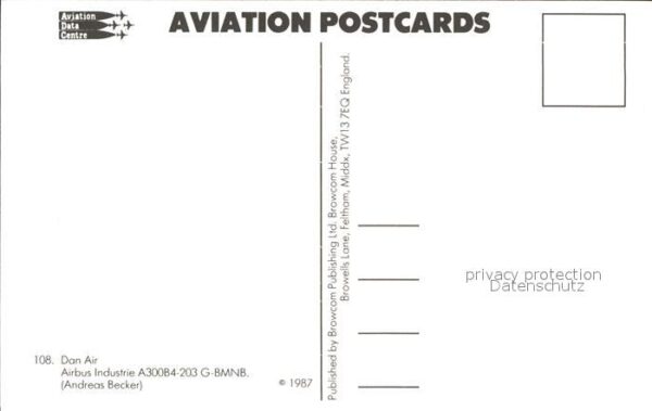 Flugzeuge Zivil Dan Air A300B4-203 G-BMNB – Bild 2
