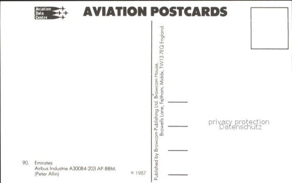 Flugzeuge Zivil Emirates Airbus Industrie A300B4-203 AP – Bild 2