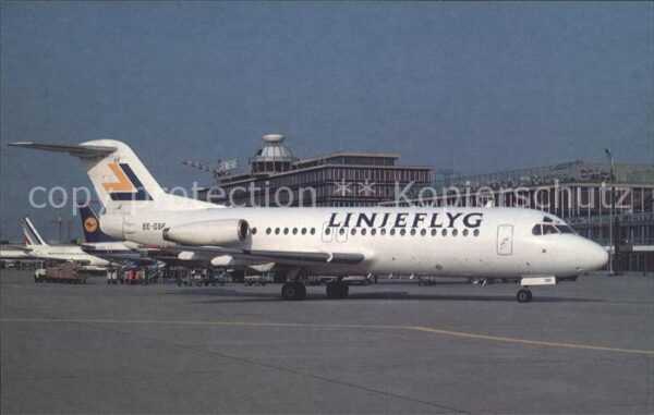 Flugzeuge Zivil Linjeflyg Fokker F.28-4000 Fellowship S