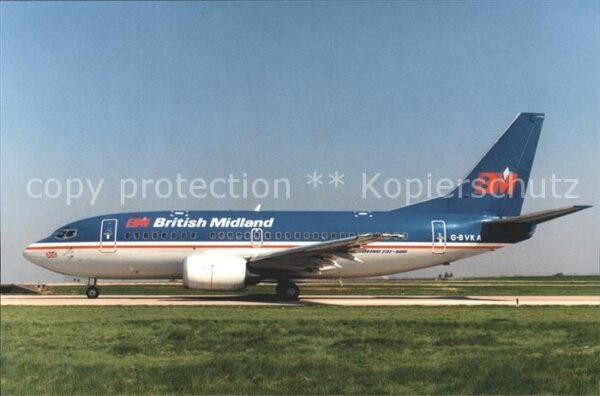 Flugzeuge Zivil British Midland Boeing 737-500 G-BVKA