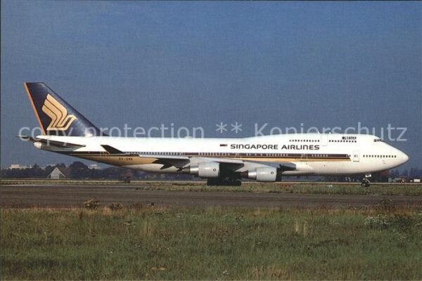 Flugzeuge Zivil Singapore Airlines Boeing 747-412 9V-SM