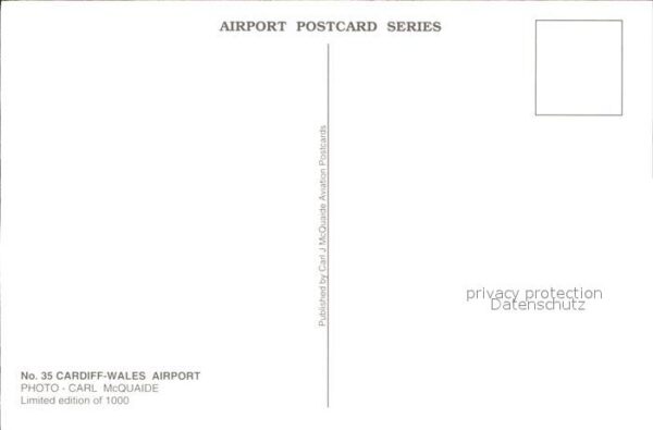 Flughafen Airport Aeroporto Cardiff-Wales Airport – Bild 2