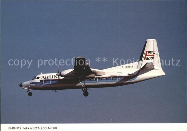Flugzeuge Zivil Air UK Fokker F27-200 G-BHMX
