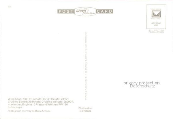 Flugzeuge Zivil Manx Airlines ATP C-DATP – Bild 2