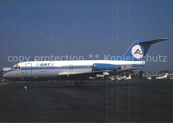 Flugzeuge Zivil DAT Fokker F28 OO-DJA