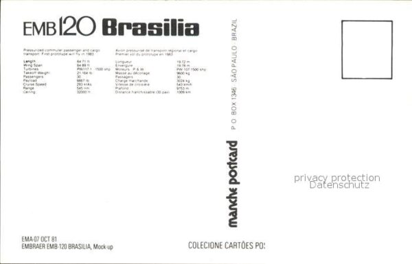 Flugzeuge Zivil EMB120 Brasilia – Bild 2