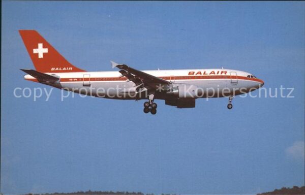 Flugzeuge Zivil Balair Airbus Industrie A310-322 HB-IPK
