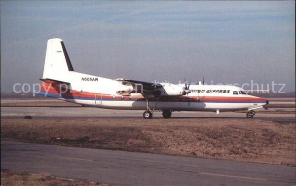 Flugzeuge Zivil United Express Fokker F27-500 N505AW C/