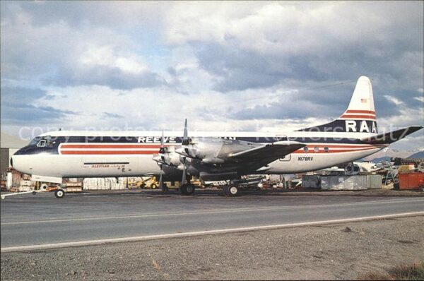 Flugzeuge Zivil Reeve Aleutian Lockheed L188 Electra N1