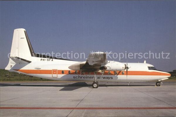 Flugzeuge Zivil Schreiner Airways Fokker F27 PH-SFA
