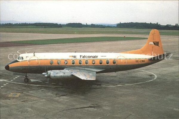 Flugzeuge Zivil Falconair Vickes 784 Viscount SE-CNK c/